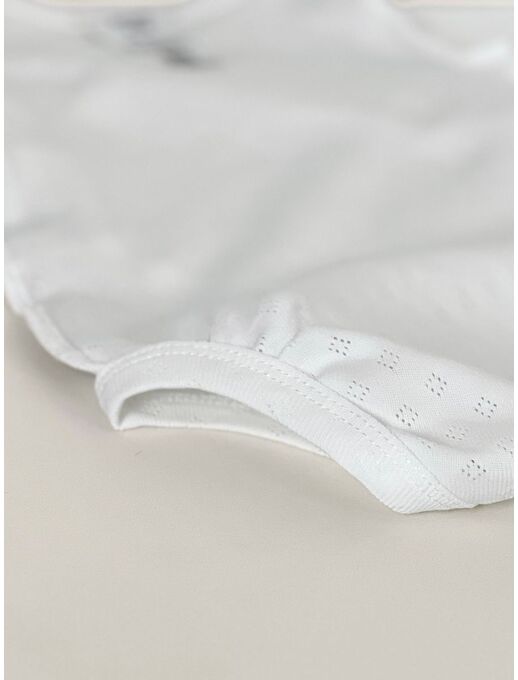 Ажурное боди кимоно (на запах) с длинным рукавом с антицарапками