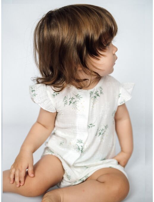 Муслиновый песочник с для девочки с крылышками, нежные веточки