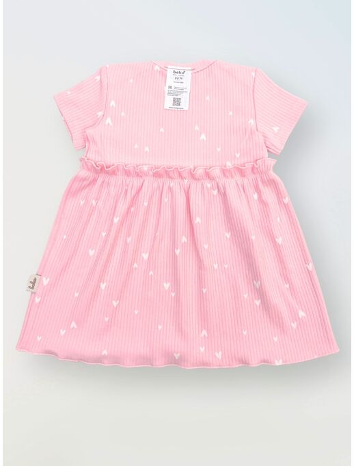 Платье с притачной юбкой, Сердечки любви