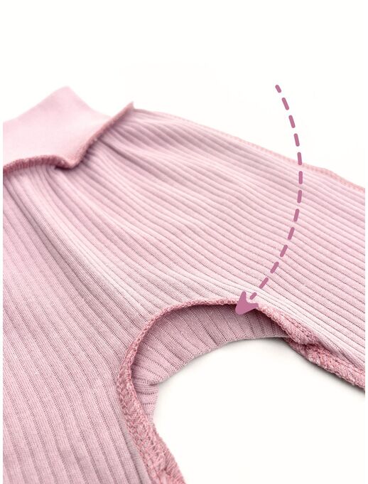 Штанишки с манжетами и мягким поясом, Лиловый