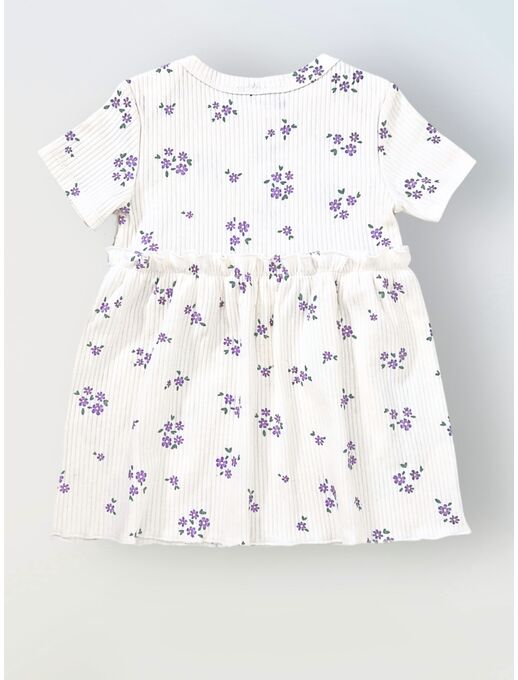 Платье с притачной юбкой, Незабудки