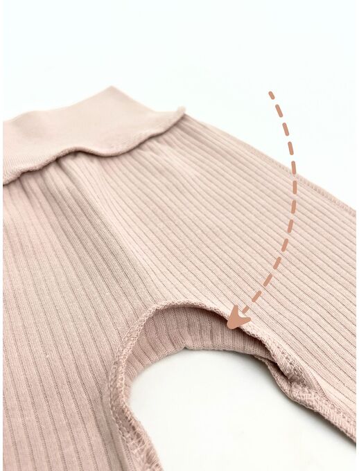 Штанишки с манжетами и мягким поясом, Кофе