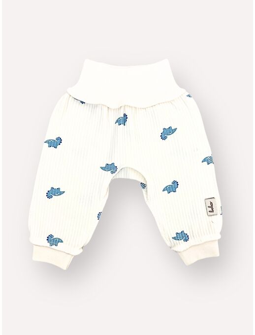 Штанишки с манжетами и мягким поясом, Мини дино