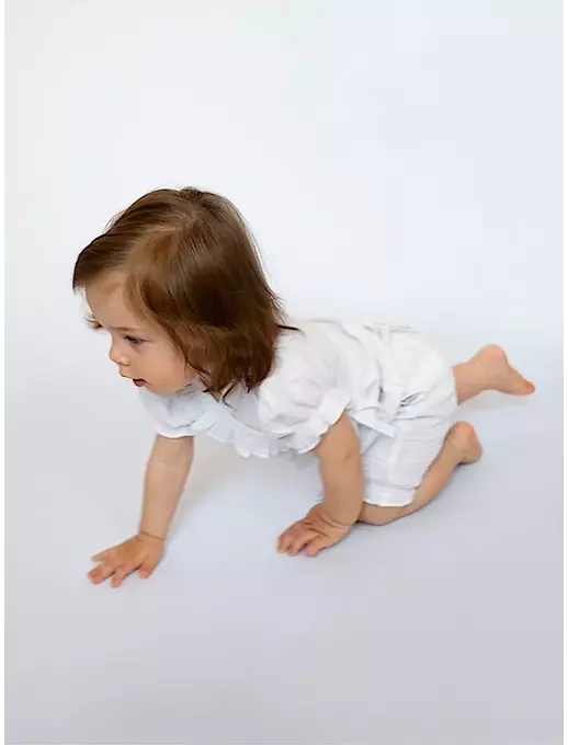 Шорты-блумеры из муслина для новорожденных малышей, Белый