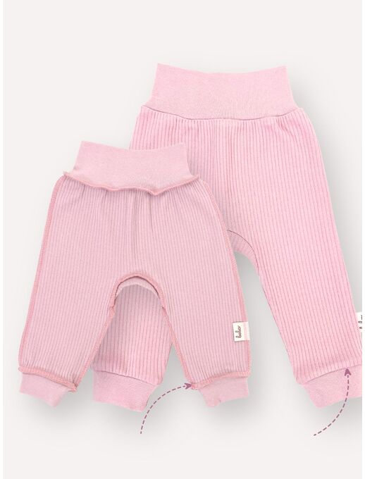 Штанишки с манжетами и мягким поясом, Лиловый