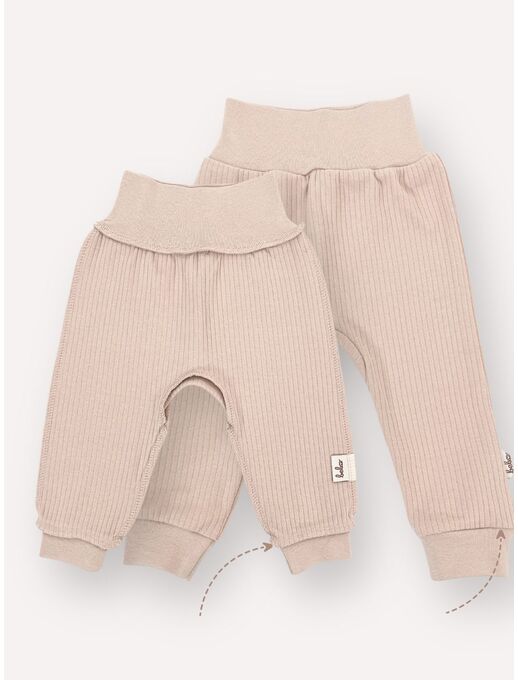 Штанишки с манжетами и мягким поясом, Кофе