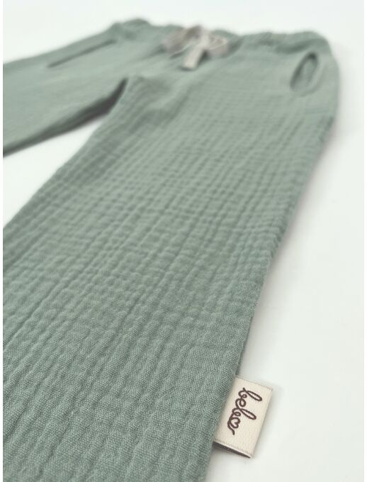 Штанишки с карманами из муслина, цвет Мятный