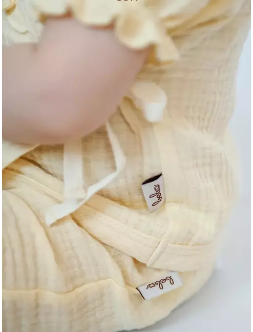 Шорты-блумеры из муслина для новорожденных малышей, Желтый