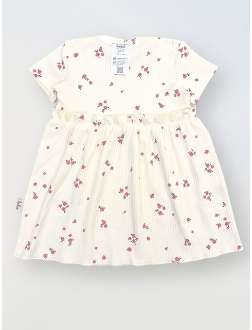 Платье с притачной юбкой, Букетики