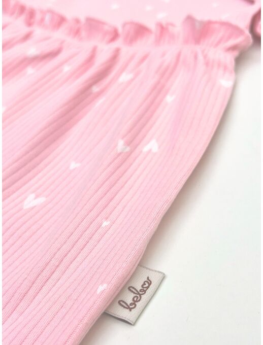 Платье с притачной юбкой, Сердечки любви