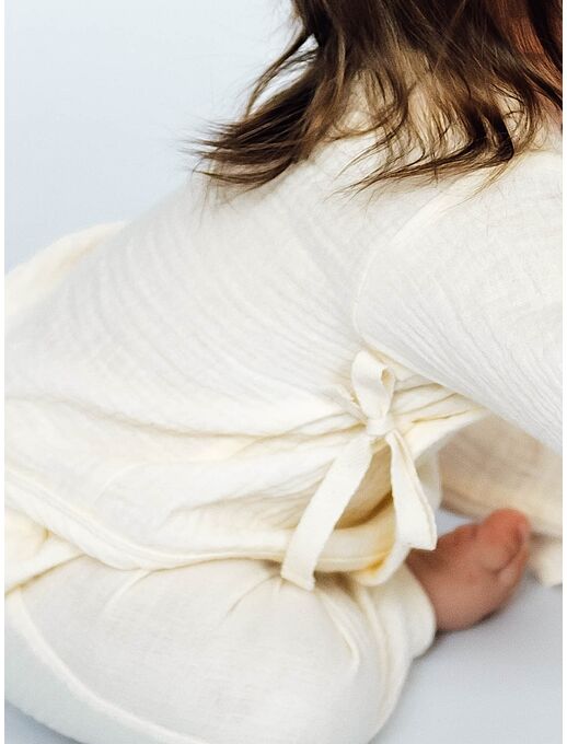 Штанишки из муслина для новорожденных малышей, Экрю