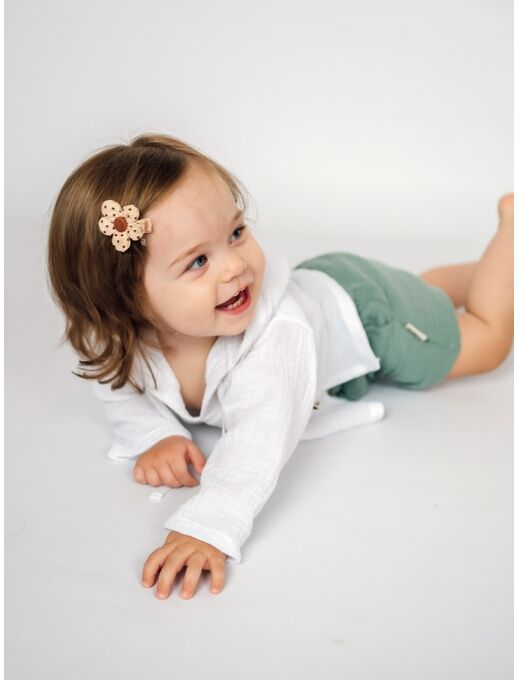 Шорты с карманами из муслина, цвет Мятный