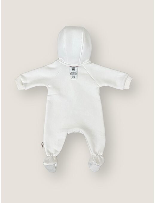 Теплый комбинезон для новорожденного из футера