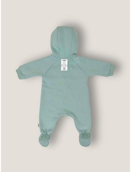 Теплый комбинезон для новорожденного из футера