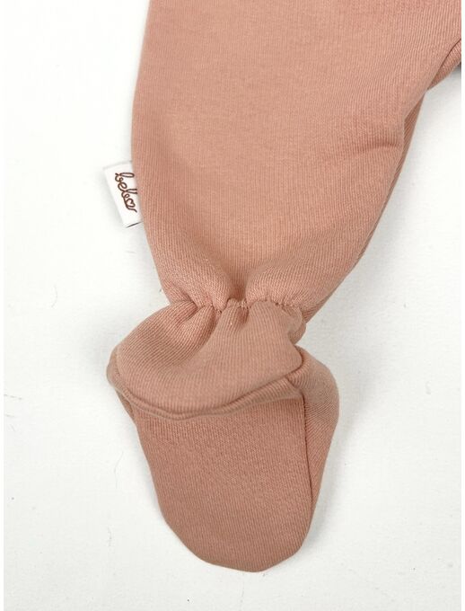 Теплый комбинезон для новорожденного из футера