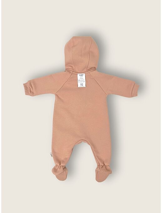 Теплый комбинезон для новорожденного из футера