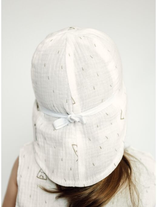 Бейсболка для новорожденного из муслина Bebo, Вигвам, Расцветка одежды: Вигвамы, Выбрать размер: 38-40, изображение 3