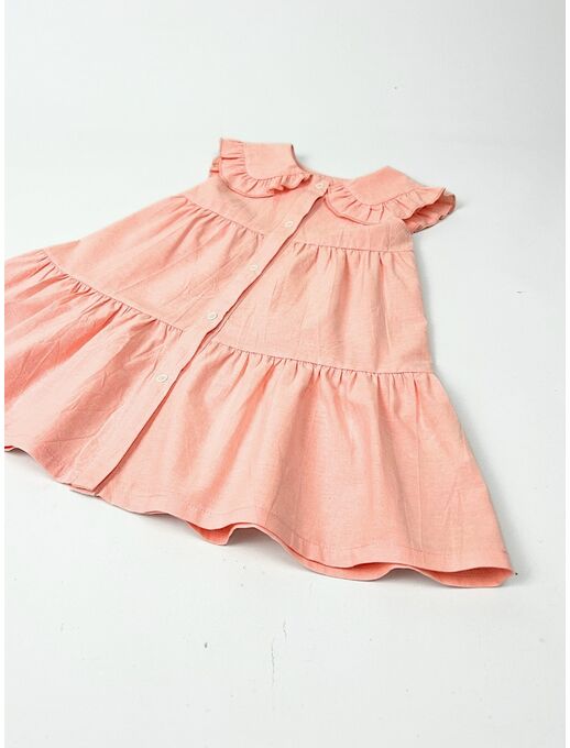 Детское летнее платье Bebo (Бебо) из крэша также подойдет для посещения детского садика круглый год, для фотосессий, прогулок, для отдыха на море и на природе.