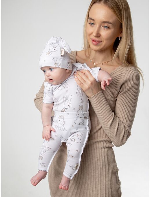 Штанишки леггинсы Bebo, Зайчики и птички