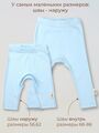 Штанишки леггинсы для новорожденных малышей, Голубой, Расцветка одежды: Голубой, Выбрать размер: 68, изображение 2
