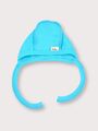 Детская шапочка чепчик Bebo для новорожденного со швами наружу бирюзовый