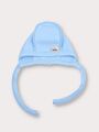 Детская шапочка чепчик Bebo для новорожденного со швами наружу, Голубой