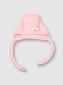 Детская шапочка чепчик Bebo для новорожденного со швами наружу, Розовый