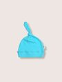 Детская шапочка для новорожденного Bebo с узелком, Бирюзовый