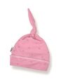Детская шапочка для новорожденного Bebo с узелком, Сердечки на розовом