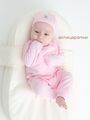 Удлиненная распашонка-кимоно для новорожденных, Розовый