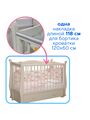 Комплект защитных накладок на ограждение кроватки 1 шт (грызунок) 118 см