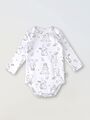 Боди с длинным рукавом для новорожденного Bebo, Зайчики и птички