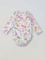 Боди с длинным рукавом для новорожденного Bebo, Зайчики в цветах