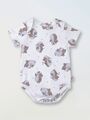 Боди для малышей Bebo с коротким рукавом, Ежики с цветами