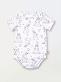 Боди для новорожденного Bebo с коротким рукавом, Зайчики и птички