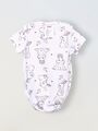 Боди кимоно для новорожденных короткий рукав Зайчики и Птички