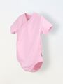 Боди кимоно для новорожденных короткий рукав Розовый