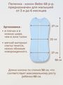 Кокон для пеленания новорожденных Bebo, Голубой