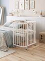 Приставная детская кроватка-трансформер для новорожденных Bebo Bali, слоновая кость