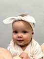 Повязка на голову для новорожденного с лепестком Bebo, Экрю