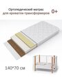 Модель беспружинного ортопедического матраса для новорожденного Bebo Original