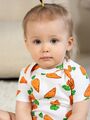 Боди для новорожденного Bebo с коротким рукавом, Морковки