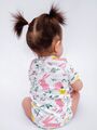 Боди кимоно для новорожденных короткий рукав Зайчики