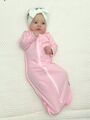 В пеленке-коконе с рукавами на молнии с двумя бегунками Bebo (Бебо) новорожденного легко перепеленать, цвет Розовый