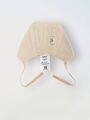 Чепчик из муслина для новорожденного Bebo, Светло-бежевый