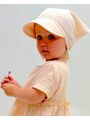 Муслиновая косынка с козырьком, Пудровый