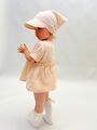 Муслиновая косынка с козырьком, Пудровый