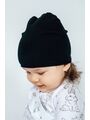 Эластичная шапочка с с зарученым краем Bebo, Черный
