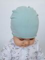 Эластичная шапочка с с зарученым краем Bebo, Мятно-бирюзовый