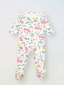 Комбинезон с рюшей по пройме и рюшей по лапкам, Зайчики в цветах